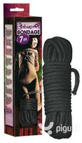 Shibari virvė, 7 m, juoda  unisize  unisize  unisize  unisize