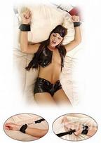 antrankiai seksui - Suvaržymo rinkinys Fetish Fantasy Bed Bindings Restaint Kit, juodas - 1 nuotrauka