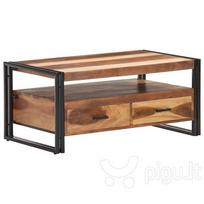 Kavos staliukas, 100x55x45 cm, ruda/juoda