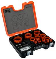 Bahco Sandflex bi-metal skylių pjūklų rinkinys (3834-SET-153), 16 mm - 92 mm, 18 vnt.