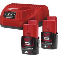 Milwaukee M12 NRG-202, 12 V, 2 x 2 Ah