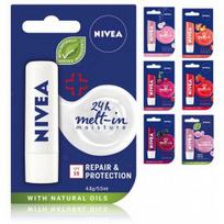 Nivea 24H Melt-In Moisture lūpų balzamas - Active Care for Men 4,8 g.