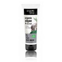 Organic Shop Organic Algae & Sea Mud Facial Mud Mask purvo kaukė veidui - 75 ml.
