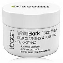 Nacomi White Black veido kaukė su aktyvinta anglimi 50 ml.