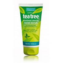 Beauty Formulas Tea Tree Blackhead Peeling Facial Scrub valomasis veido šveitiklis - 150 ml.