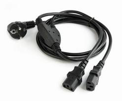c13 power kabelis - Gembird Power Splitter Cord C13 2m - 1 nuotrauka