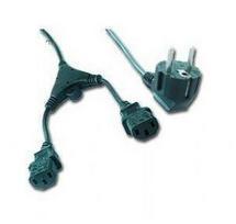 c13 power kabelis - Gembird Power Splitter Cord C13 2m - 2 nuotrauka