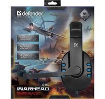 melynos ausines senukai - Defender Warhead G-160 (Black/ Blue) - 3 nuotrauka