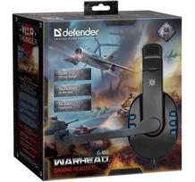 melynos ausines senukai - Defender Warhead G-160 (Black/ Blue) - 4 nuotrauka