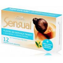 Joanna Sensual Wax Strips Facial Hair Removal With Green Tea depiliuojamosios vaško juostelės veidui