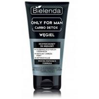 Bielenda ONLY FOR MAN Carbo Detox Charcoal Cleansing Gel aktyvosios anglies veido valomasis gelis vyrams - 150 g.