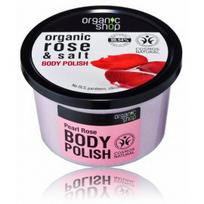 Organic Shop Organic Rose & Salt Body Polish kūno šveitiklis - 250 ml.