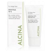 Alcina AHA Facial Fluid 10% valomasis veido fluidas 50 ml.