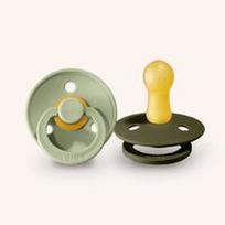 BIBS Colour čiulptukai Sage / Hunter Green 0-6mėn, 2 vnt