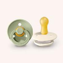 BIBS Colour čiulptukai Sage / Ivory 6-18mėn, 2 vnt
