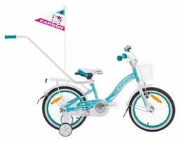 Dviratis Karbon Kitty 16 turquoise-white