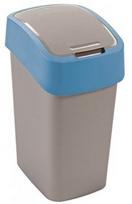 Šiukšliadėžė Curver FlipBin Silver/Blue, 25 l