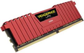 corsair ddr4 ram - Corsair Vengeance LPX Red 16GB (2x8GB) DDR4 2400MHz CL14 1.20V - 2 nuotrauka