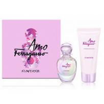 Salvatore Ferragamo Amo Flowerful rinkinys moterims ( 50 ml. EDT+ 100 ml. kūno losjonas)