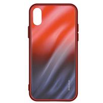 Evelatus Apple iPhone 7/8 Vanduo Ripple Gradient Color Anti-Explosion Tempered Glass Case Gradient Raudona-Juodas