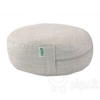 Grikių lukštų pufas Zafu 38×13 cm, pilkas, Grikė