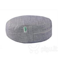 Grikių lukštų pufas Zafu 38×13 cm, melsvas, Grikė