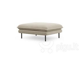 Pufas Cosmopolitan Design Vienna, smėlio/juodos spalvos