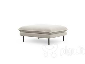 Pufas Cosmopolitan Design Vienna, šviesios smėlio/juodos spalvos