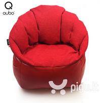 Sėdmaišis-fotelis Qubo™ Shell Strawberry, raudonas