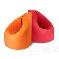 Sėdmaišis-čiužinys Riposo Summer, raudonas/oranžinis