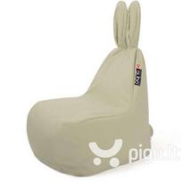 Sėdmaišis Qubo™ Mommy Rabbit, aksomas, smėlio spalvos