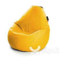Sėdmaišis Qubo™ Comfort 90, gobelenas, geltonas