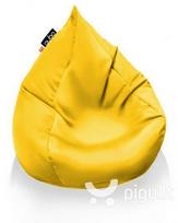 Sėdmaišis Qubo™ Splash Drop, gobelenas, geltonas