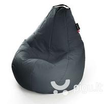 Sėdmaišis Qubo™ Comfort 120, gobelenas, tamsiai pilkas
