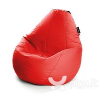 Sėdmaišis Qubo™ Comfort 90, gobelenas, raudonas