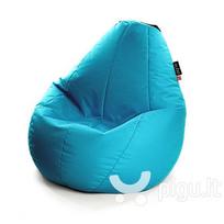 Sėdmaišis Qubo™ Comfort 90, gobelenas, šviesiai mėlynas