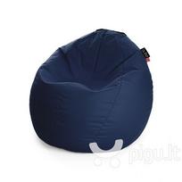 Sėdmaišis Qubo™ Comfort 80, gobelenas, tamsiai mėlynas