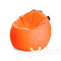 Sėdmaišis Qubo™ Comfort 80, gobelenas, oranžinis