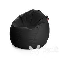 Sėdmaišis Qubo™ Comfort 80, gobelenas, juodas