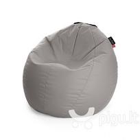 Sėdmaišis Qubo™ Comfort 80, gobelenas, pilkas