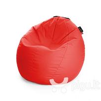 Sėdmaišis Qubo™ Comfort 80, gobelenas, raudonas