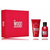 Dsquared2 Red Wood EDT rinkinys moterims (100 ml. EDT + kūno losjonas 150 ml.)