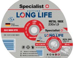  Abrazyvinis metalo pjovimo diskas SPECIALIST INOX (250-11516) 150 x 1,6 x 22 mm.