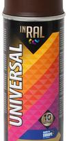 pusis -  Aerozoliniai dažai INRAL UNIVERSAL, RAL8017, 400ml šokoladiniai, pusiau matiniai - 1 nuotrauka