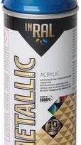  Aerozolinis akrilinis lakas  INRAL METALLIC, 400 ml Mėlynos spalvos,