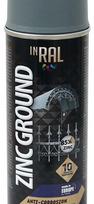  Aerozolinis, antikorozinis gruntas INRAL ZINC GROUND, 400ml cinko