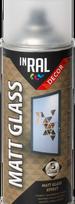  Aerozoliniai dažai, DECOR MATT GLASS, matiniai, 400ml, INRAL