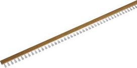 Lanksti aliumininė grindų juostelė FL1 W8, antikinio ąžuolo sp., 10 mm aukščio, 250 cm ilgio