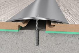 Aliumininė grindų juostelė PR10 A1, sidabro sp., 70 mm pločio, 93 cm ilgio
