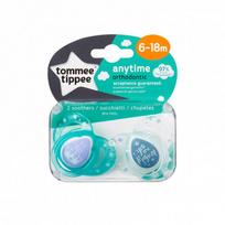 TOMMEE TIPPEE silikoniniai čiulptukai ANYTIME, 2 vnt., 6-18 mėn., 43336403